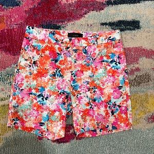 J. Crew Brushtroke Marigold Floral Shorts